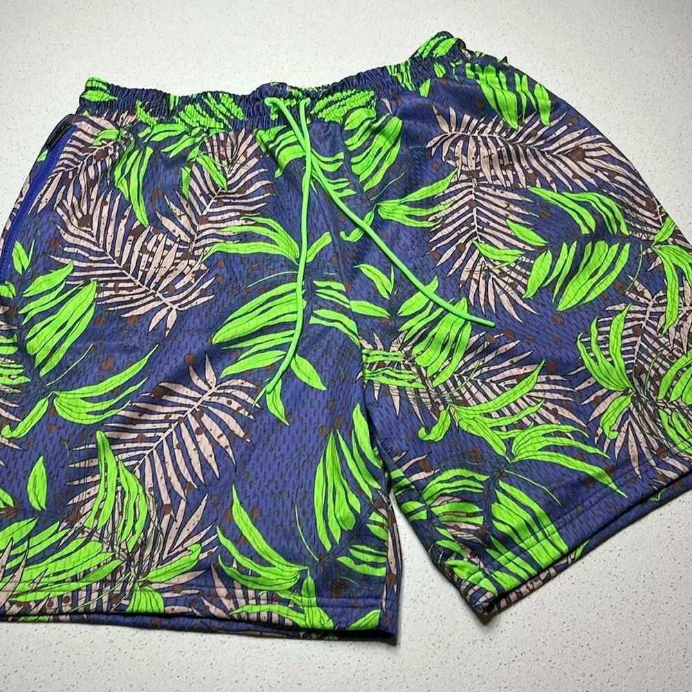 Jordan Jumpman AOP Tropical Palm Print Mesh Basketball Shorts Men’s 2XL CK5634-5